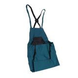Harvest Bag Fruit Picking Apron Large Capacity Oxford Cloth Quick Release Garden Pouch for Orchard Garden Farm Blue Green