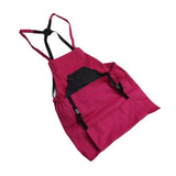Harvest Bag Fruit Picking Apron Large Capacity Oxford Cloth Quick Release Garden Pouch for Orchard Garden Farm Rose Red