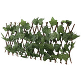 Artificial Hedges Fence Simulation Expandable Sun Protection Waterproof Artificial Topiary Hedge Plant for Garden Virginia Creeper Leaves
