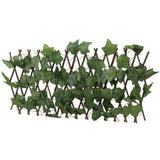 Artificial Hedges Fence Simulation Expandable Sun Protection Waterproof Artificial Topiary Hedge Plant for Garden Virginia Creeper Leaves