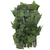 Artificial Hedges Fence Simulation Expandable Sun Protection Waterproof Artificial Topiary Hedge Plant for Garden Virginia Creeper Leaves