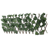 Artificial Hedges Fence Simulation Expandable Sun Protection Waterproof Artificial Topiary Hedge Plant for Garden Grape Leaves