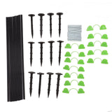 18 Fiberglass Rods 12 Connecting Pipes 12 Clips 12 Garden Stakes for Greenhouse Garden Raised Bed Grow Tunnel