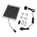Solar Water Pump Kit 20W Submersible for Fountain Pond Bird Bath Irrigation Adjustable Water Volume with Switch