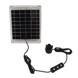Solar Water Pump Kit 20W Submersible for Fountain Pond Bird Bath Irrigation Adjustable Water Volume with Switch