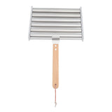Detachable Stainless Steel Hot Dog Sausage Roller Rack Steamer With Extra Long Wood Handle 4 Skewers 6 Stick Design BBQ Tools S