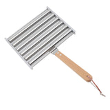 Detachable Stainless Steel Hot Dog Sausage Roller Rack Steamer With Extra Long Wood Handle 4 Skewers 6 Stick Design BBQ Tools S In Australia - Darrahopens