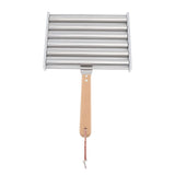 Detachable Stainless Steel Hot Dog Sausage Roller Rack Steamer With Extra Long Wood Handle 4 Skewers 6 Stick Design BBQ Tools S In Australia - Darrahopens