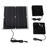 12W 12V Solar Panel Powered Fan Efficient Energy Conversion Solar Panel Dual Fan Kit