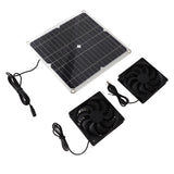 12W 12V Solar Panel Powered Fan Efficient Energy Conversion Solar Panel Dual Fan Kit In Australia - Darrahopens