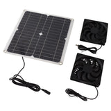 12W 12V Solar Panel Powered Fan Efficient Energy Conversion Solar Panel Dual Fan Kit In Australia - Darrahopens