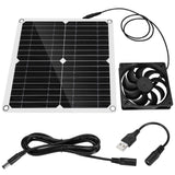 12W 12V Solar Panel Powered Fan Efficient Energy Conversion Solar Panel Dual Fan Kit In Australia - Darrahopens