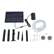 Solar Air Pump with 2 Bubble Stones with Hose 8W 10V 2400mAh ABS and Polysilicon Solar Oxygen Pump for Pond Pool In Australia - Darrahopens