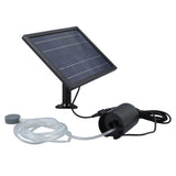 Solar Air Pump with 2 Bubble Stones with Hose 8W 10V 2400mAh ABS and Polysilicon Solar Oxygen Pump for Pond Pool