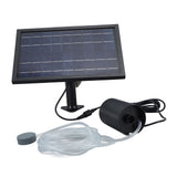 Solar Air Pump with 2 Bubble Stones with Hose 8W 10V 2400mAh ABS and Polysilicon Solar Oxygen Pump for Pond Pool