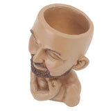 Head Planter Resin Face Planter Weather Resistance Drain Hole Plant Pot for Home Garden Office Dark Color In Australia - Darrahopens