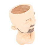 Head Planter Resin Face Planter Weather Resistance Drain Hole Plant Pot for Home Garden Office Light Color In Australia - Darrahopens