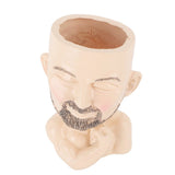 Head Planter Resin Face Planter Weather Resistance Drain Hole Plant Pot for Home Garden Office Light Color In Australia - Darrahopens