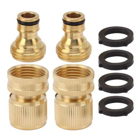 2PCS Water Hose Quick Connector Brass 3/4 Inch Male and Female Garden Hose Fitting Adapter for Repair In Australia - Darrahopens