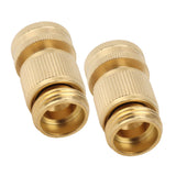 2PCS Water Hose Quick Connector Brass 3/4 Inch Male and Female Garden Hose Fitting Adapter for Repair In Australia - Darrahopens