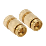 2PCS Water Hose Quick Connector Brass 3/4 Inch Male and Female Garden Hose Fitting Adapter for Repair In Australia - Darrahopens
