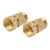 2PCS Water Hose Quick Connector Brass 3/4 Inch Male and Female Garden Hose Fitting Adapter for Repair In Australia - Darrahopens
