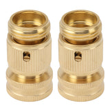 2PCS Water Hose Quick Connector Brass 3/4 Inch Male and Female Garden Hose Fitting Adapter for Repair In Australia - Darrahopens