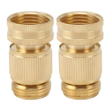 2PCS Water Hose Quick Connector Brass 3/4 Inch Male and Female Garden Hose Fitting Adapter for Repair In Australia - Darrahopens