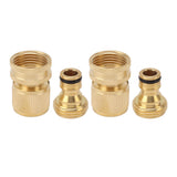 2PCS Water Hose Quick Connector Brass 3/4 Inch Male and Female Garden Hose Fitting Adapter for Repair In Australia - Darrahopens