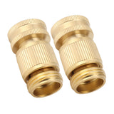 2PCS Water Hose Quick Connector Brass 3/4 Inch Male and Female Garden Hose Fitting Adapter for Repair In Australia - Darrahopens