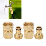 2PCS Water Hose Quick Connector Brass 3/4 Inch Male and Female Garden Hose Fitting Adapter for Repair In Australia - Darrahopens
