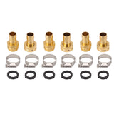 3 Set Garden Hose Repair Kit Hose Repair Connector with Clamps for 3/4 5/8 Garden Hose