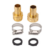 3 Set Garden Hose Repair Kit Hose Repair Connector with Clamps for 3/4 5/8 Garden Hose