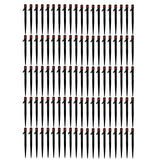 100pcs Drip Emitters 360 Degree Adjustable Water Flow Drippers Sprayer for Patio Lawn Bed Watering System 13cm / 5.1in Red In Australia - Darrahopens