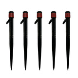 100pcs Drip Emitters 360 Degree Adjustable Water Flow Drippers Sprayer for Patio Lawn Bed Watering System 13cm / 5.1in Red In Australia - Darrahopens