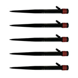 100pcs Drip Emitters 360 Degree Adjustable Water Flow Drippers Sprayer for Patio Lawn Bed Watering System 13cm / 5.1in Red In Australia - Darrahopens