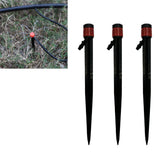 100pcs Drip Emitters 360 Degree Adjustable Water Flow Drippers Sprayer for Patio Lawn Bed Watering System 13cm / 5.1in Red In Australia - Darrahopens