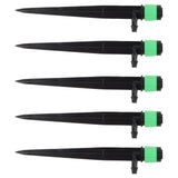 100pcs Drip Emitters 360 Degree Adjustable Water Flow Drippers Sprayer for Patio Lawn Bed Watering System 13cm / 5.1in Green In Australia - Darrahopens
