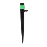 100pcs Drip Emitters 360 Degree Adjustable Water Flow Drippers Sprayer for Patio Lawn Bed Watering System 13cm / 5.1in Green