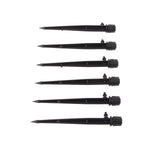 100pcs Drip Emitters 360 Degree Adjustable Water Flow Drippers Sprayer for Patio Lawn Bed Watering System 13cm / 5.1in Black In Australia - Darrahopens