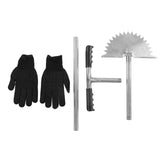 Manual Lawn Edger with Saw Tooth Blade Half Moon Edger Lawn Tool with T Grip Handle for Cleaning Edges Along Sidewalks In Australia - Darrahopens