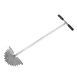 Manual Lawn Edger with Saw Tooth Blade Half Moon Edger Lawn Tool with T Grip Handle for Cleaning Edges Along Sidewalks In Australia - Darrahopens