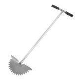 Manual Lawn Edger with Saw Tooth Blade Half Moon Edger Lawn Tool with T Grip Handle for Cleaning Edges Along Sidewalks In Australia - Darrahopens