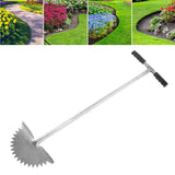 Manual Lawn Edger with Saw Tooth Blade Half Moon Edger Lawn Tool with T Grip Handle for Cleaning Edges Along Sidewalks In Australia - Darrahopens
