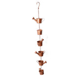 Kettle Rain Chain Elegant Stable Metal Hanging Kettle Rain Chain for Garden Artwork Decoration In Australia - Darrahopens