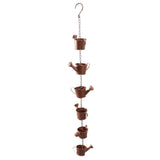 Kettle Rain Chain Elegant Stable Metal Hanging Kettle Rain Chain for Garden Artwork Decoration