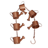 Kettle Rain Chain Elegant Stable Metal Hanging Kettle Rain Chain for Garden Artwork Decoration