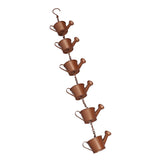 Kettle Rain Chain Elegant Stable Metal Hanging Kettle Rain Chain for Garden Artwork Decoration