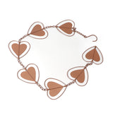 Metal Rain Chain Drainage Function Decorative Heart Shape Wind Chime with Hook for Balcony Patio Corridor In Australia - Darrahopens