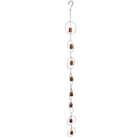 Hanging Rain Chime Metal Beautiful Sound Decorative Bell Shaped Rain Chain for Gutter Drainage In Australia - Darrahopens